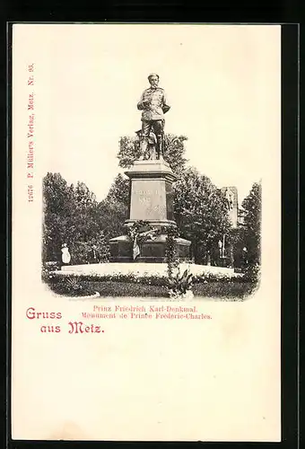 AK Metz, Prinz Friedrich Karl-Denkmal