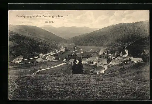 AK Fouday, Ortsansicht gegen den Donon