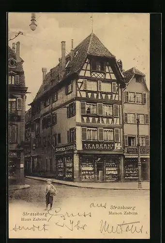 AK Strassburg, Haus Zabern, Luxus-Papeterie
