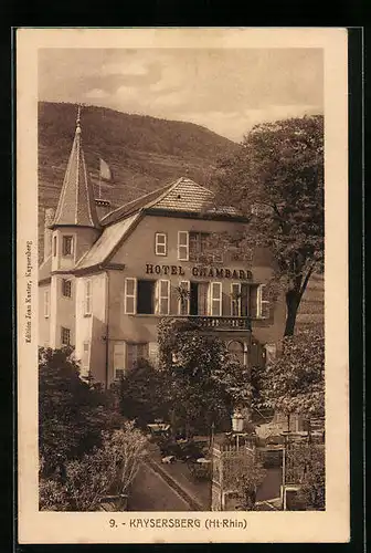 AK Kaysersberg, Ansicht vom Hotel Chambard