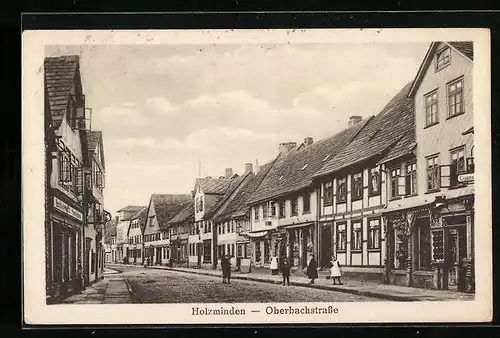 AK Holzminden, Blick in die Oberbachstrasse