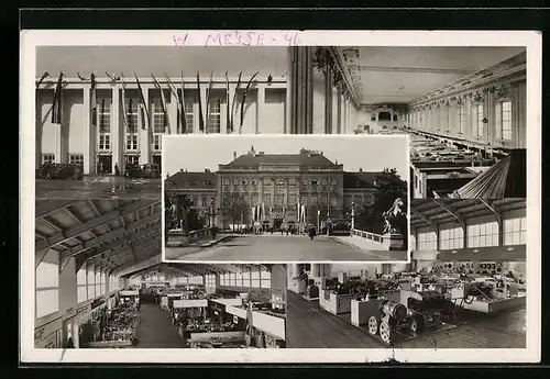 AK Wien, Internationale Messe, Ausstellungshallen, Eingang, Innenansichten