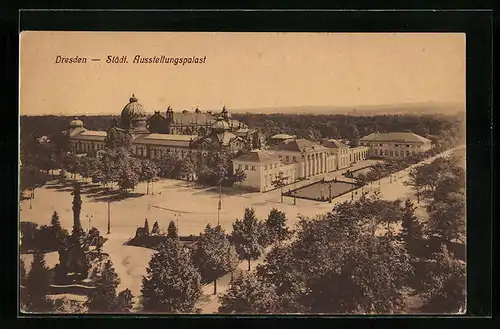 AK Dresden, Städtischer Ausstellungspalast