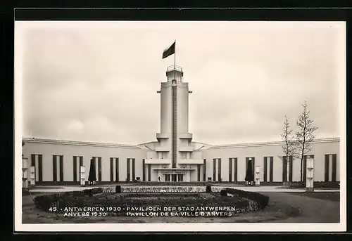 AK Antwerpen, Wereldtentoonstelling 1930, Paviljoen der Stad Antwerpen