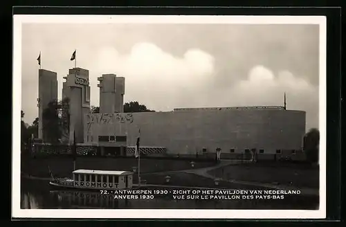 AK Antwerpen, Wereldtentoonstelling 1930, Zicht op het Paviljoen van Nederland