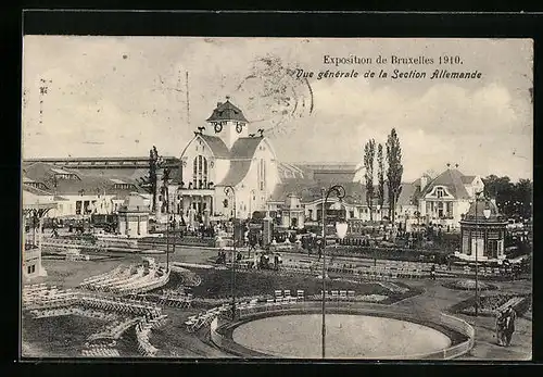 AK Bruxelles, Exposition 1910, Section Allemande