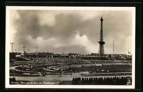 AK Berlin, Terrassengarten am Funkturm