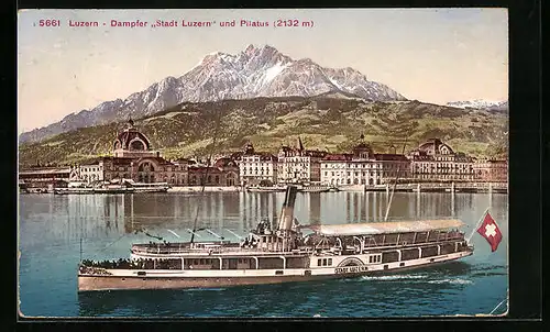 AK Luzern, Dampfer Stadt Luzern und Piltus