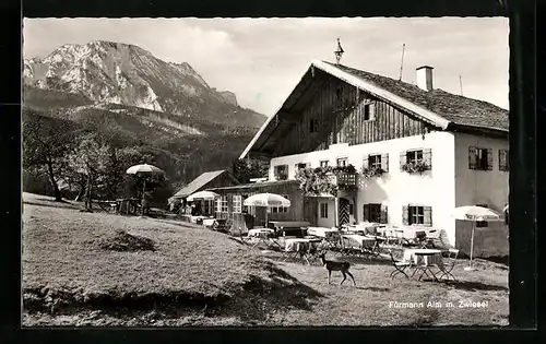 AK Anger, Fürmann Alm mit Zwiesel