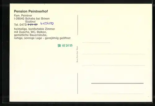 AK Schabs, Pension Peintnerhof