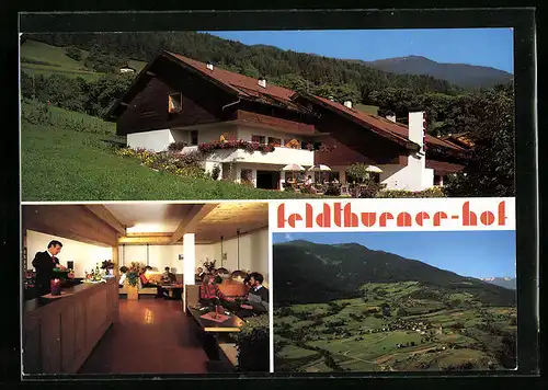 AK Feldthurns, Hotel Restaurant Cafe Feldthurnerhof, Ortsansicht
