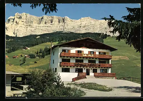 AK La Villa /Val Badia, Pension La Flù mit Umgebung