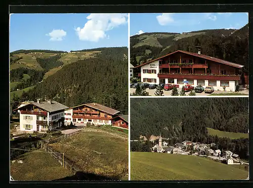 AK San Martino in Badia, Hotel Diamant, Rückansicht, Teilansicht