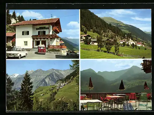 AK Stuls-Moos, Gasthof Stullerhof, Terrasse, Panorama