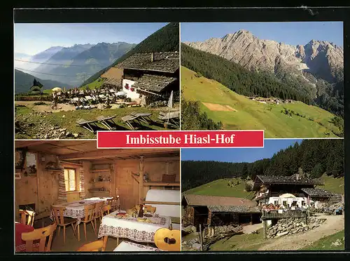 AK Vidett-Tall oberhalb Schenna, Hiasl Hof, Innenansicht, Garten