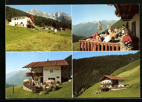 AK Videgg-Tall oberhalb Schenna, Gasthof Videgg, Terrasse, Balkon