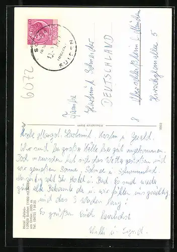 AK Sulden, Hotel Zebrù mit Schwimmbad