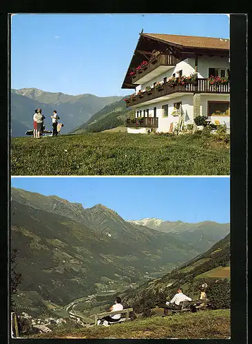 AK Verdins, Haus zum Kaiser Hans mit Aussicht