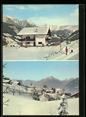 AK Verdins, Haus zum Kaiser Hans im Winterzauber