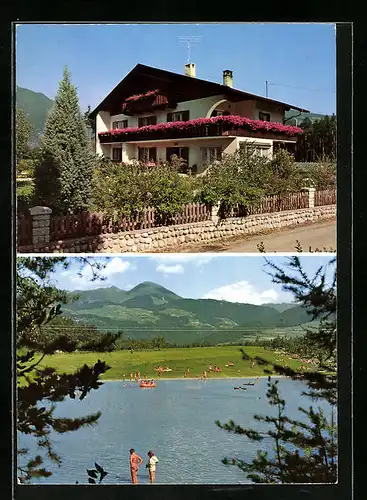 AK Natz, Gästeheim Hilber mit Waldsee