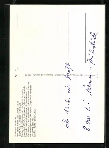 AK Natz, Gästeheim Hilber mit Waldsee