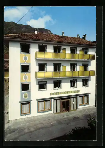 AK Bozen, Blick zum Hotel Post Gries