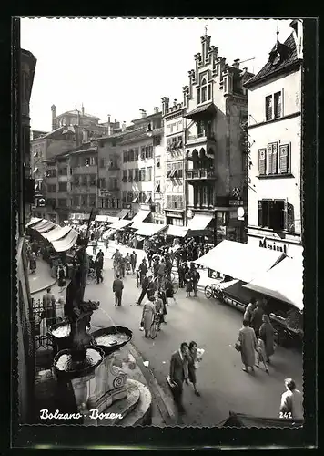 AK Bozen, Platz aus der Vogelschau