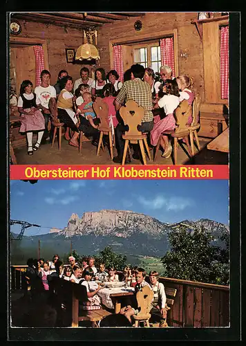 AK Klobenstein am Ritten, Gasthaus Obersteiner Hof