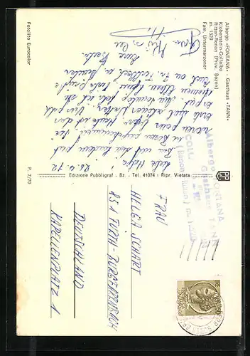 AK Klobenstein am Ritten, Gasthaus Tann