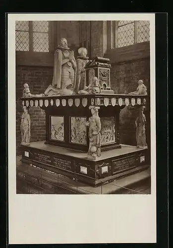 AK Schwerin, Dom - Grabmal Herzog Christoph