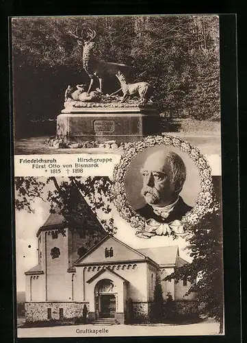 AK Friedrichsruh, Grabanlage Otto von Bismarck und Gruftkapelle