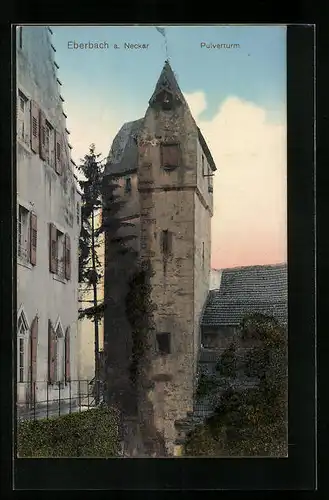 AK Eberbach /Neckar, Der Pulverturm