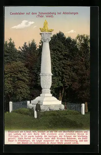 AK Altenbergen /Th., Candelaber auf dem Johannisberg