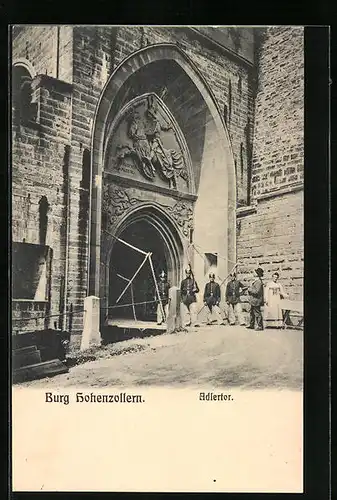 AK Bisingen, Burg Hohenzollern - Adlertor