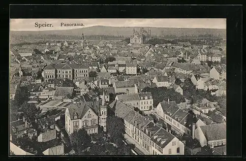 AK Speyer, Blick über die Stadt