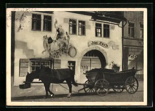 AK Saalfeld, Gasthaus Das Loch