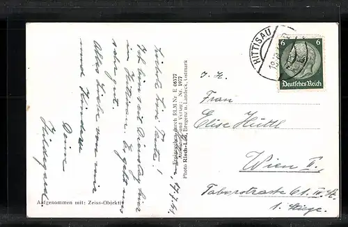 AK Hittisau /Breg. Wald, Totalansicht aus der Ferne