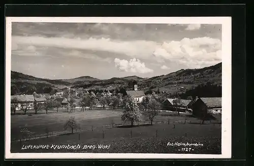 AK Krumbach im Breg. Wald, Totalansicht aus der Ferne