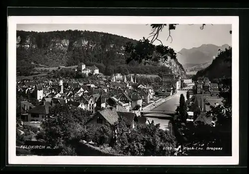 AK Feldkirch, Totalansicht mit Ill
