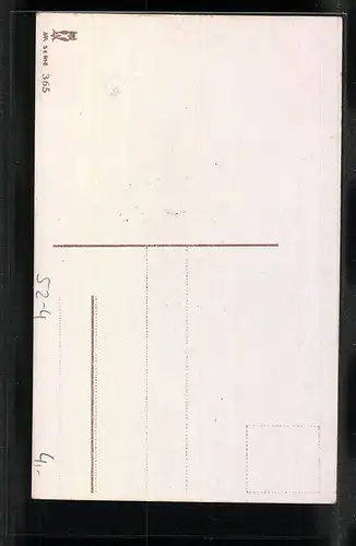 AK Allegorie Glaube, Mädchen mit Kreuz in den Händen