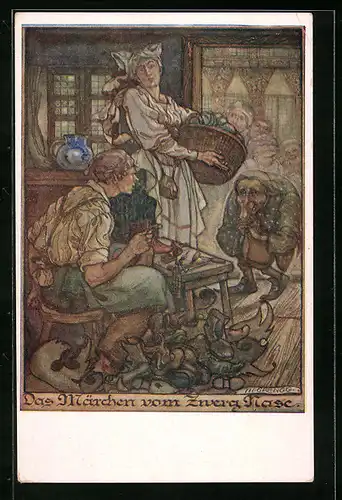 AK Deutscher Schulverein Nr. 1259: Das Märchen vom Zwerg Nase