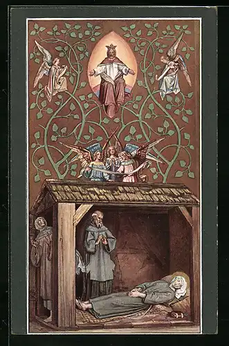 Künstler-AK Moritz von Schwind: Sankt Elisabeths Tod in Marburg