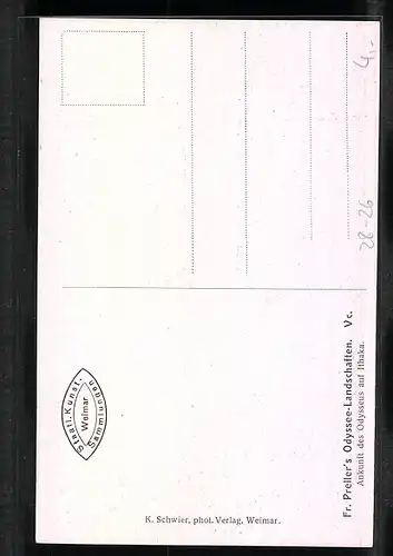 Künstler-AK Odysseus - Ankunft auf Ithaka