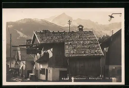 AK Partenkirchen, Partie in der Ballengasse