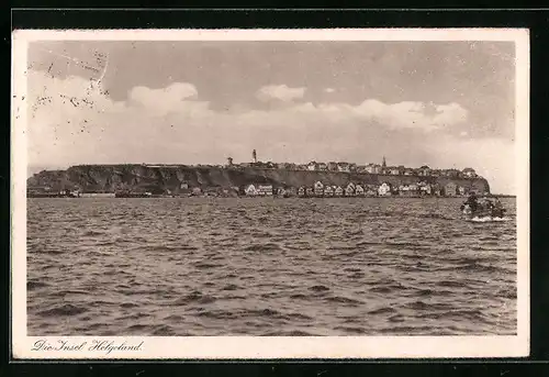 AK Helgoland, Panorama der Insel
