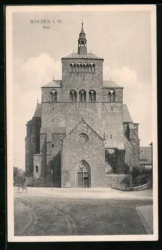 AK Minden i. W., Blick auf den Dom