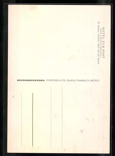 AK Ürzig /Mosel, Hotel zur Post