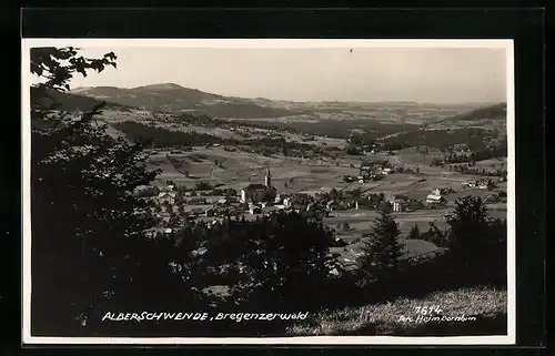 AK Alberschwende i. Bregenzerwald, Ortsansicht mit Umgebung