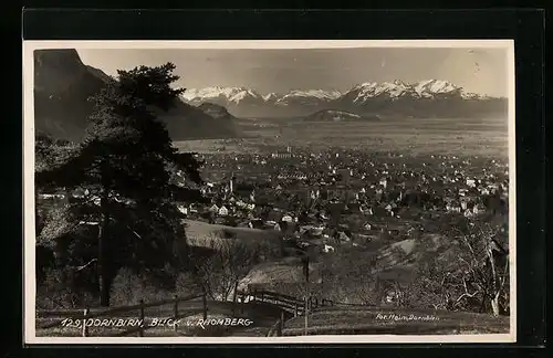 AK Dornbirn, Blick vom Rhomberg