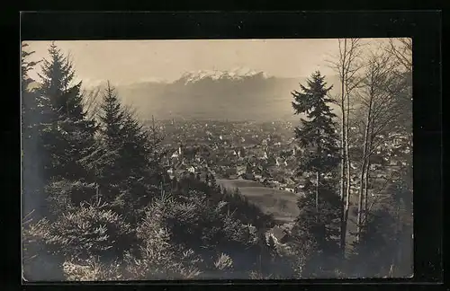 AK Dornbirn, Ortsansicht mit Säntis